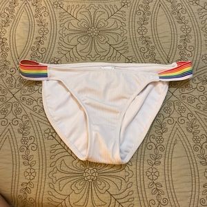 Xhilaration size Large white swim suit bottoms bathing suit